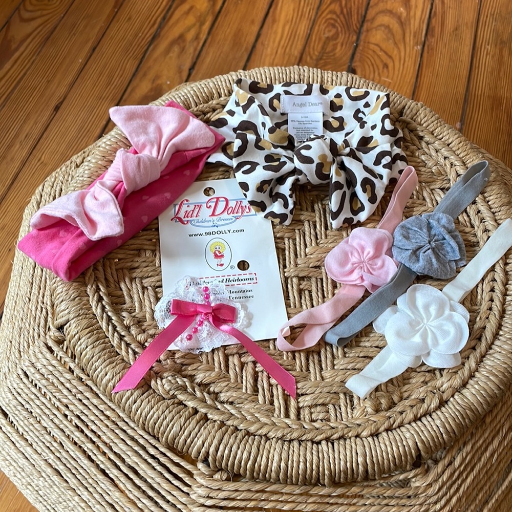 Baby Girl (size 0-12 months) Bow Set